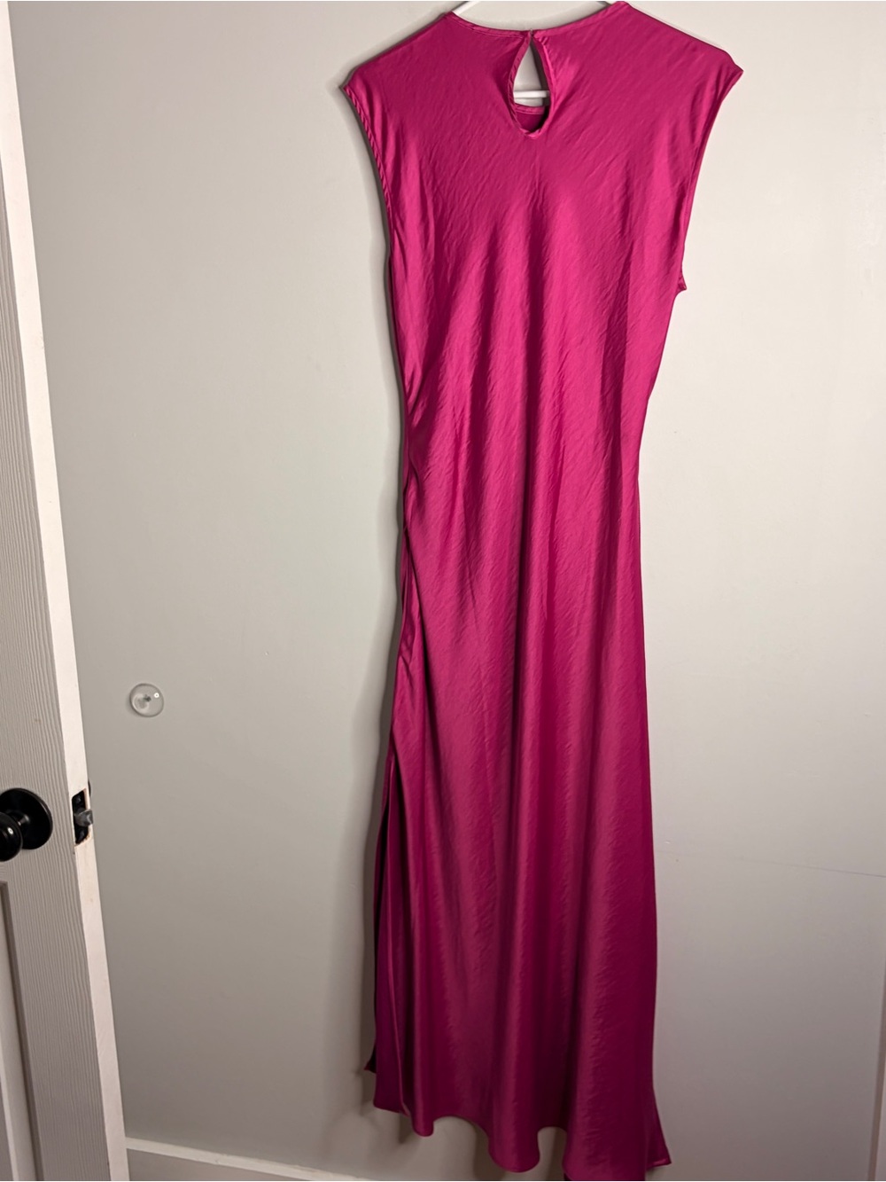 NWT House of Harlow 1960 Fuchsia Sleeveless Twist-Ring Maxi Dress medium - Picture 7 of 8